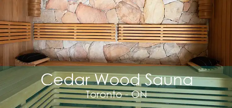 Cedar Wood Sauna Toronto - ON