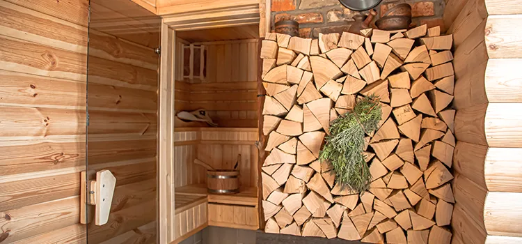 Eucalyptus Wood Sauna Walls Repair And Installation in Toronto, ON