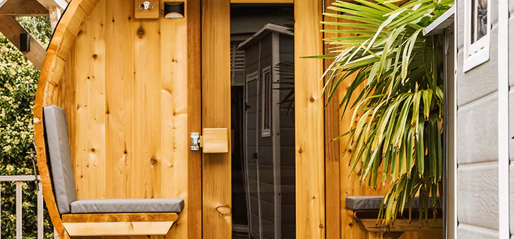 Wood-fired Outdoor Residential Sauna Installation in Toronto, Ontario